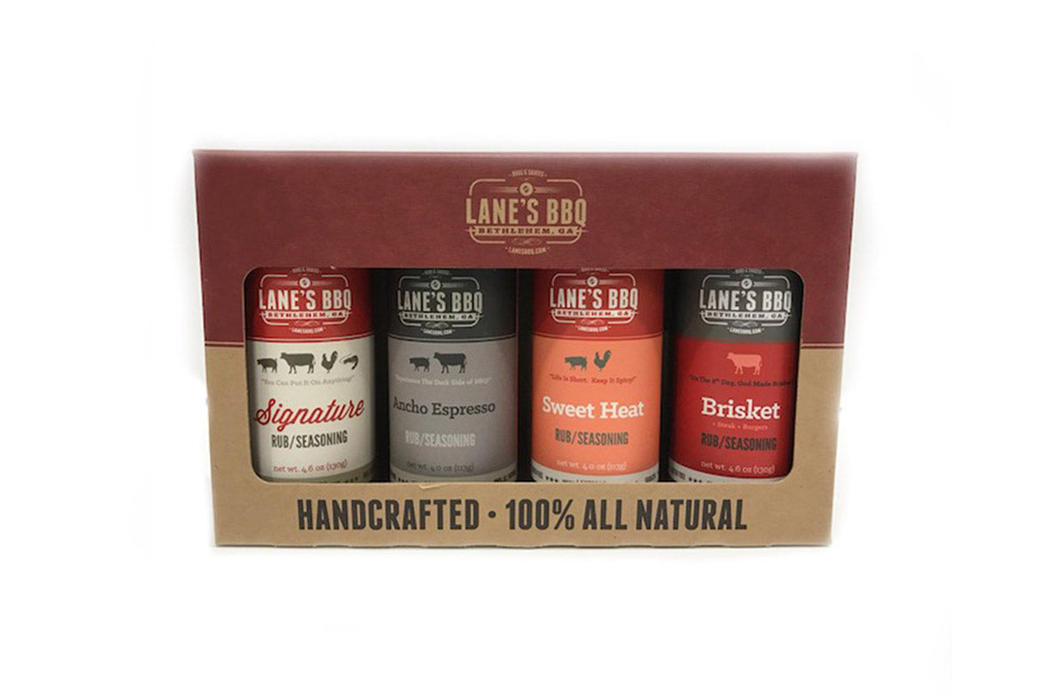 Lane&#39;s BBQ Rub Gift Pack - 4 Flavours